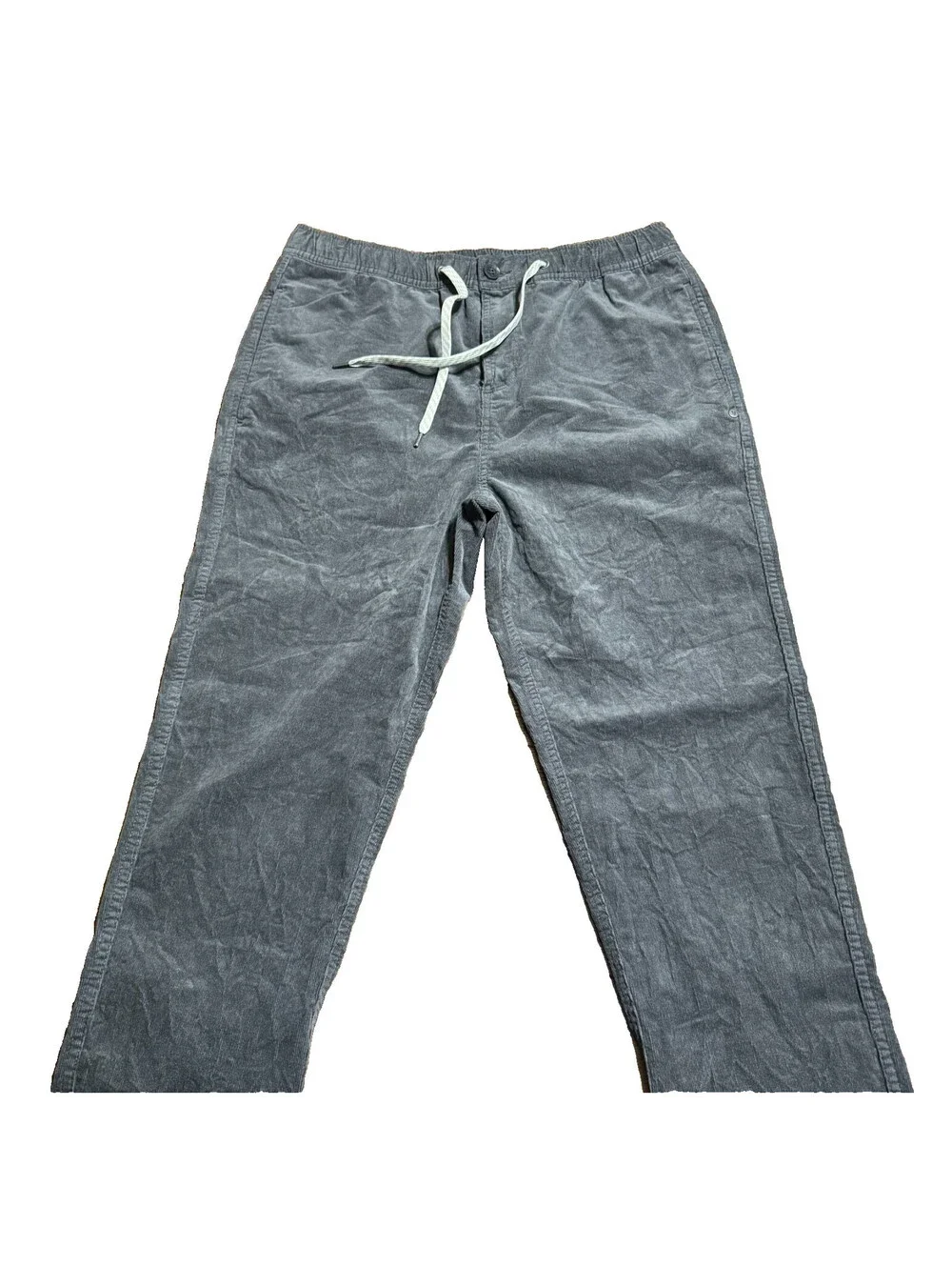 Vuori Optimist Corduroy Pants Mens Large Dark Grey Tapered Stretch V440 30